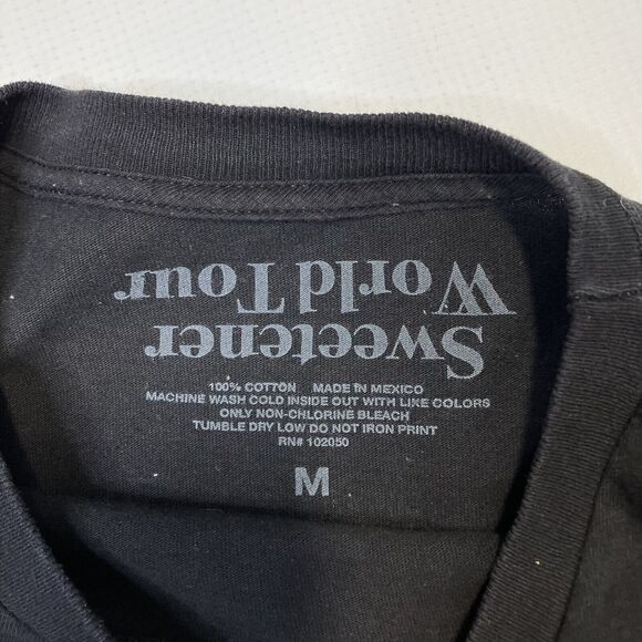 Ariana Grande Sweetener Concert Tour 2019 Upside Down Graphic T Shirt Medium Blk - Picture 3 of 5